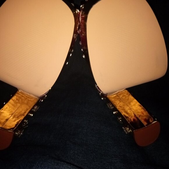 AZALEA WANG " EMBELISHED GEM JEWEL " SATIN PUMP IN PINK (BRAND NEW!) - Picture 6 of 7